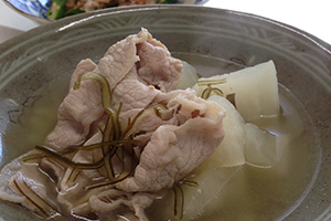 オリジナル減塩レシピ 豚肉と大根の煮物
